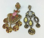 Alloy charms earring