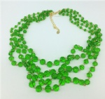 Brass alloy bead necklace